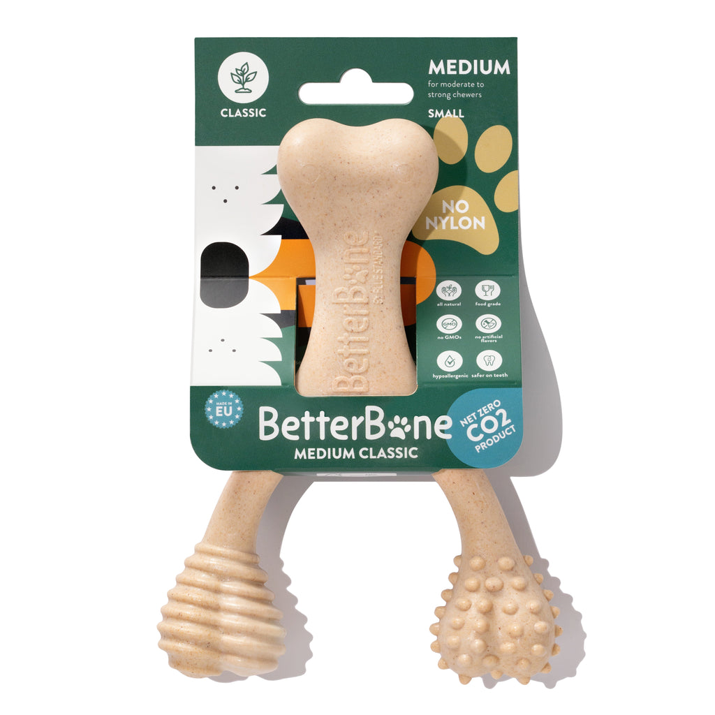 BetterBone MODERATE Durability CHEW TOY: Perfect Chew for Everyday Chewers | Naturally Derived Ingredients, Eco-Friendly, Non-Toxic