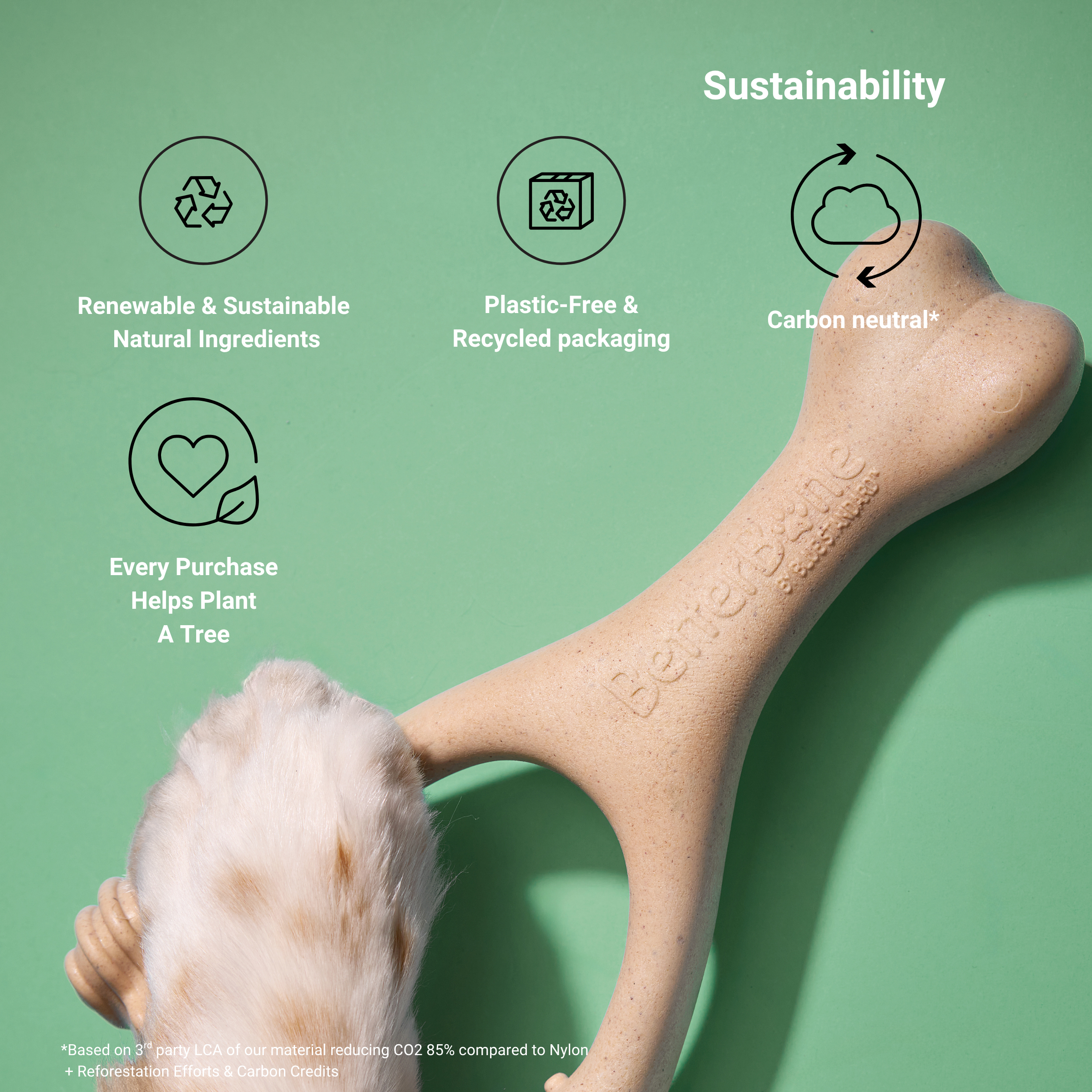 BetterBone MODERATE Durability CHEW TOY: Perfect Chew for Everyday Chewers | Naturally Derived Ingredients, Eco-Friendly, Non-Toxic