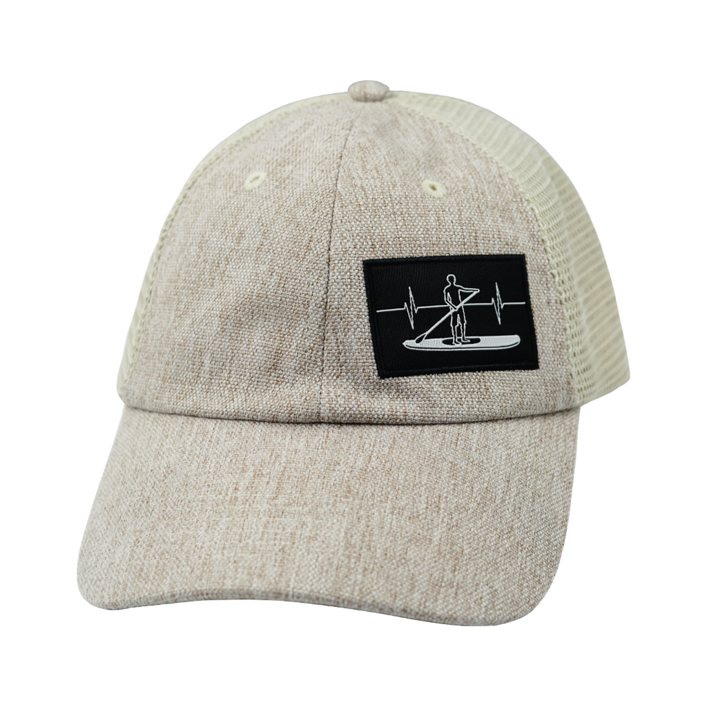 Paddle Board Hat - Dad Hat - Sand Hemp / Sand - Soft Trucker Mesh