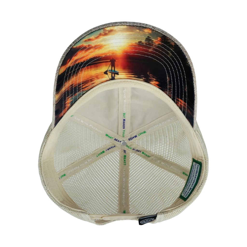 Paddle Board Hat - Dad Hat - Sand Hemp / Sand - Soft Trucker Mesh