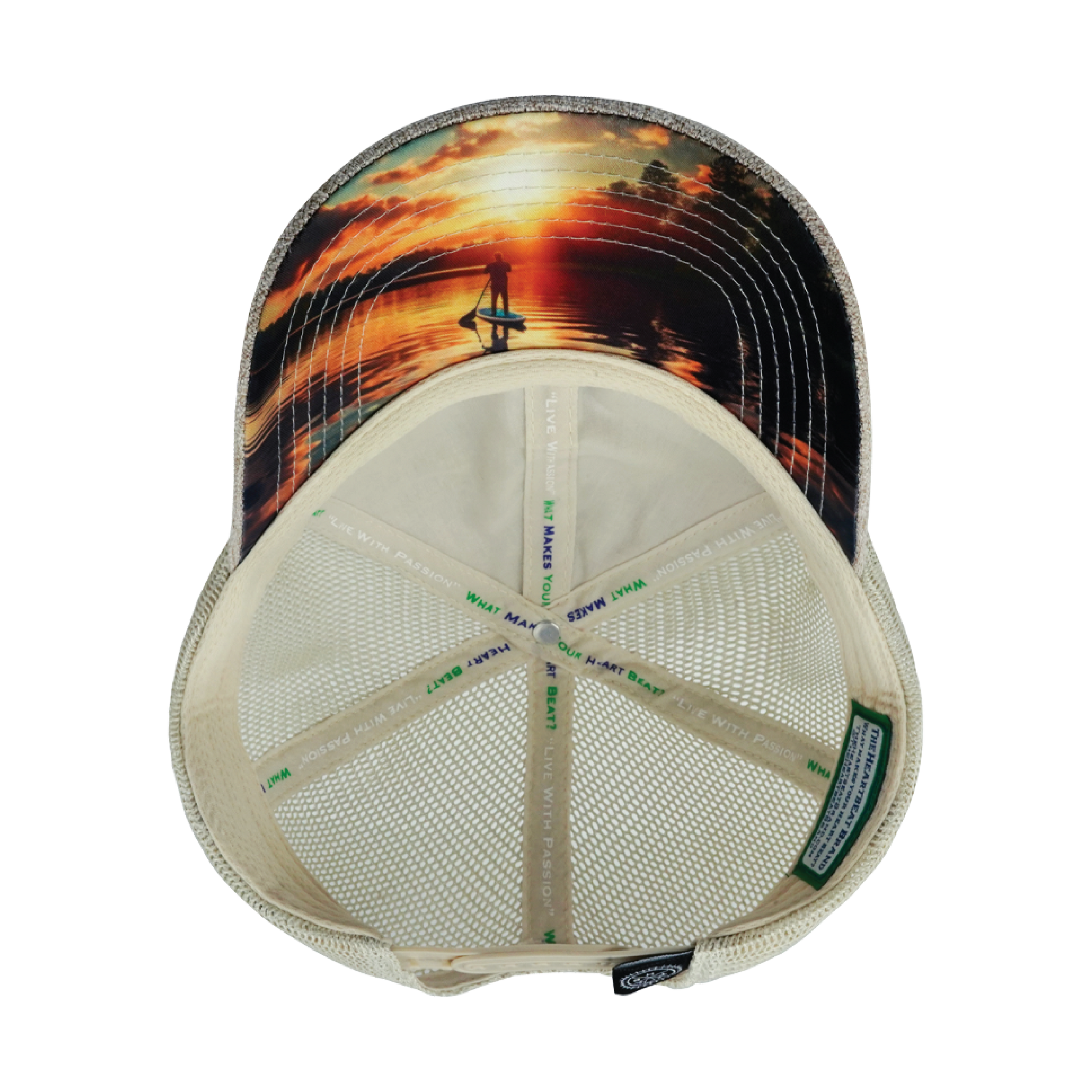 Paddle Board Hat - Dad Hat - Sand Hemp / Sand - Soft Trucker Mesh