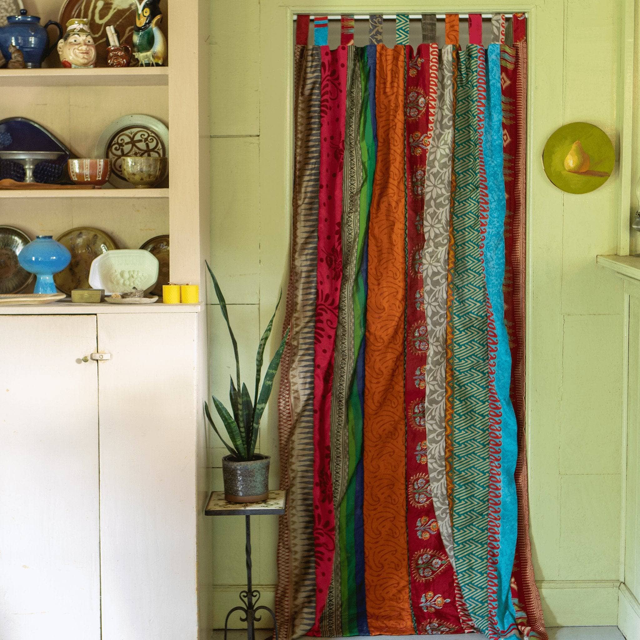 Rainbow Oasis Drapes – Upcycled Boho Curtains